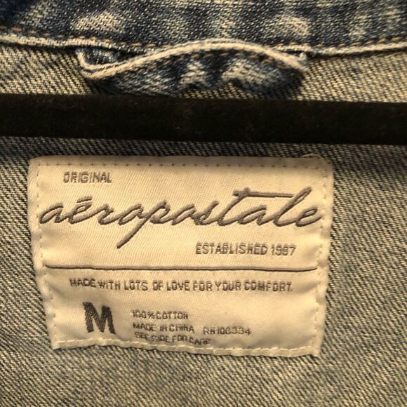 Aeropostale distressed denim jacket - Picture 2 of 3
